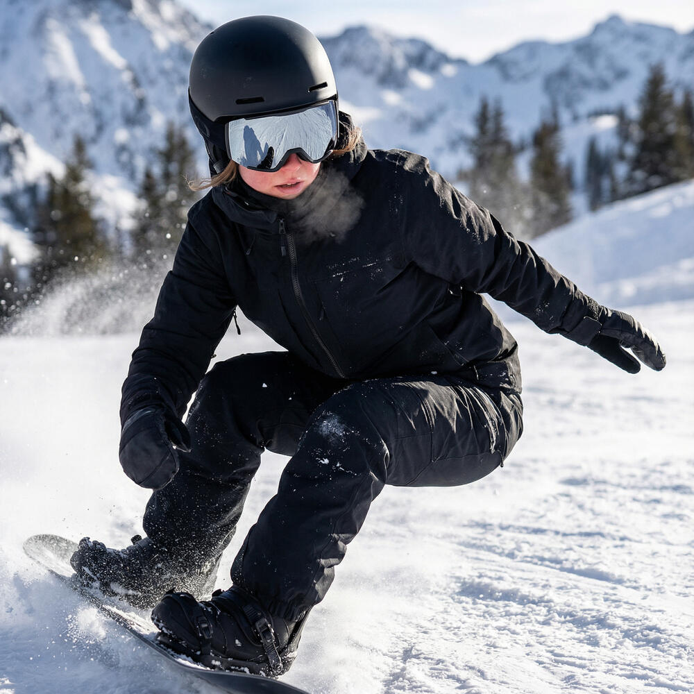 Óculos de Ski e Snowboard Fluor HX-052 Lente Prateada Espelhada Unissexo 2/3