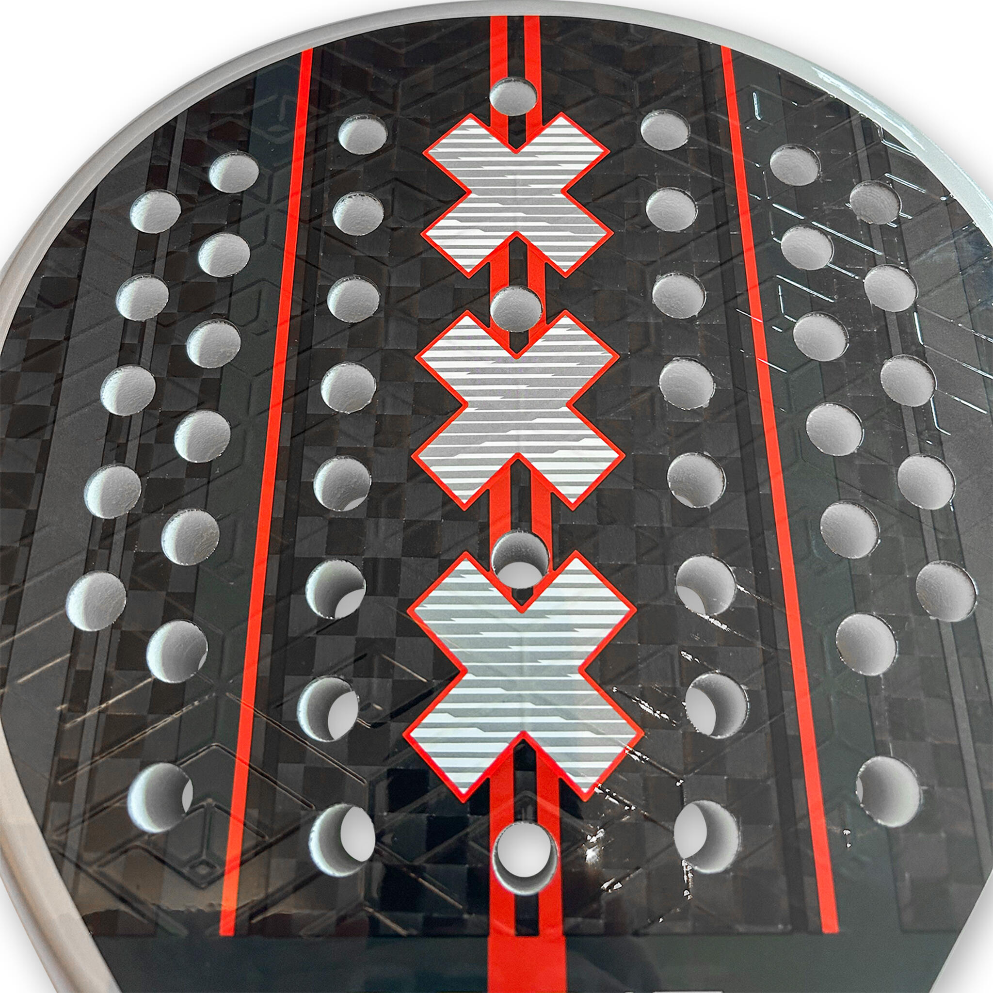 Raquete Padel Unissex Controle Potência Redonda Carbono 12K incl. Capa Schorem 7/7