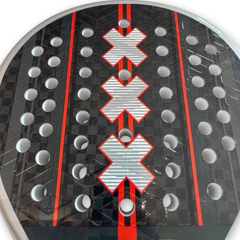 Rachetă Padel Unisex Control Putere Rotund Carbon 12K 3D incl. Husă Schorem
