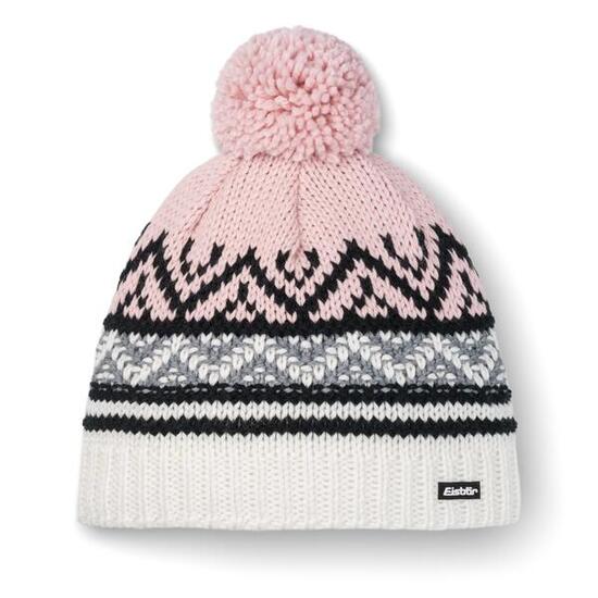Mütze Kathrin Bommelmütze Damen Wintermütze Fleece Pompon warm Merino