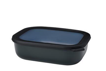 Mepal Cirqula 2000 ml Multi Bowl Rectangular - Nordic black