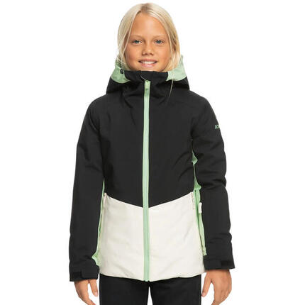 Veste de snowboard pour enfants ROXY Silverwinter Girl true black 10/M