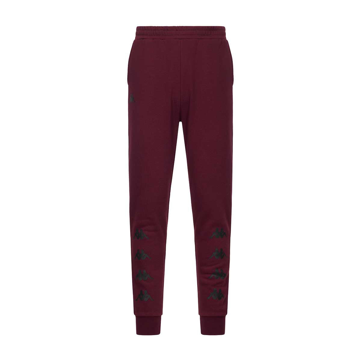 Pantaloni tuta da uomo in cotone rosso da palestra 2/7
