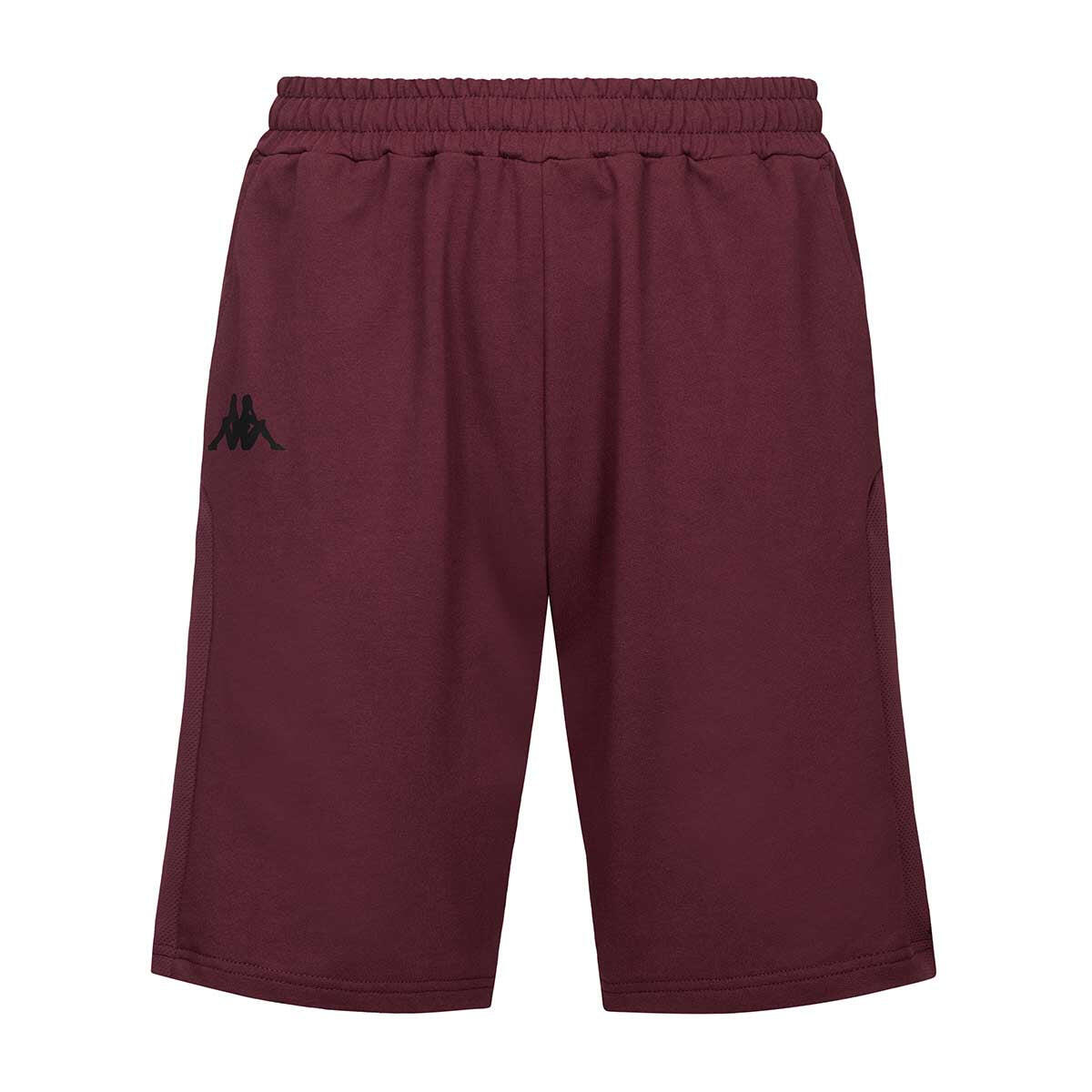 Pantaloncini sportivi da uomo in cotone rosso da palestra 2/7