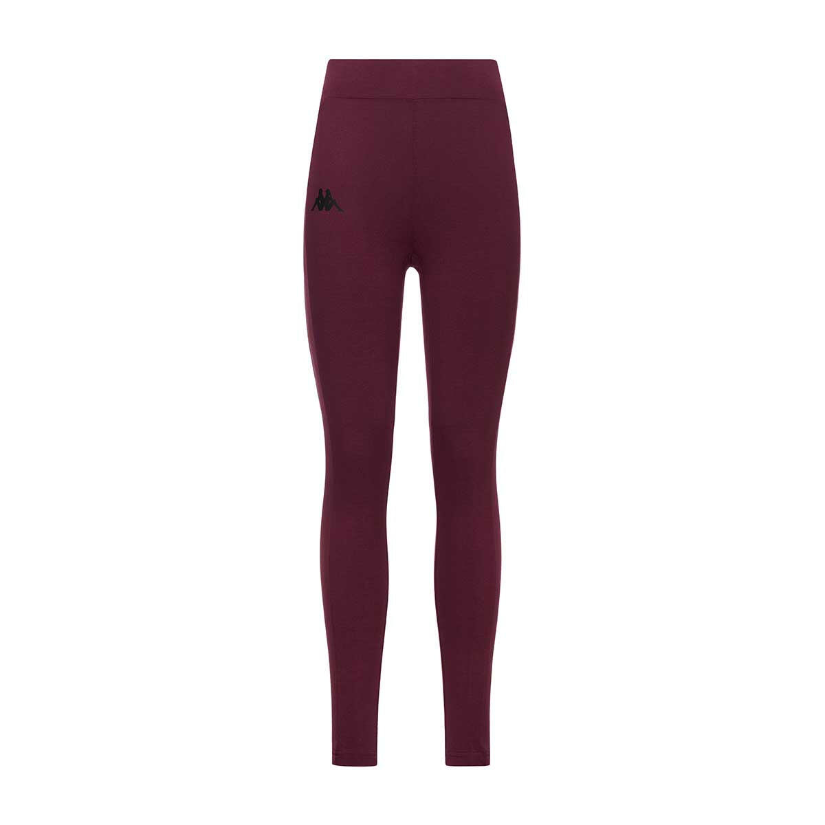 Pantaloni tuta da donna in cotone rosso da palestra 2/7