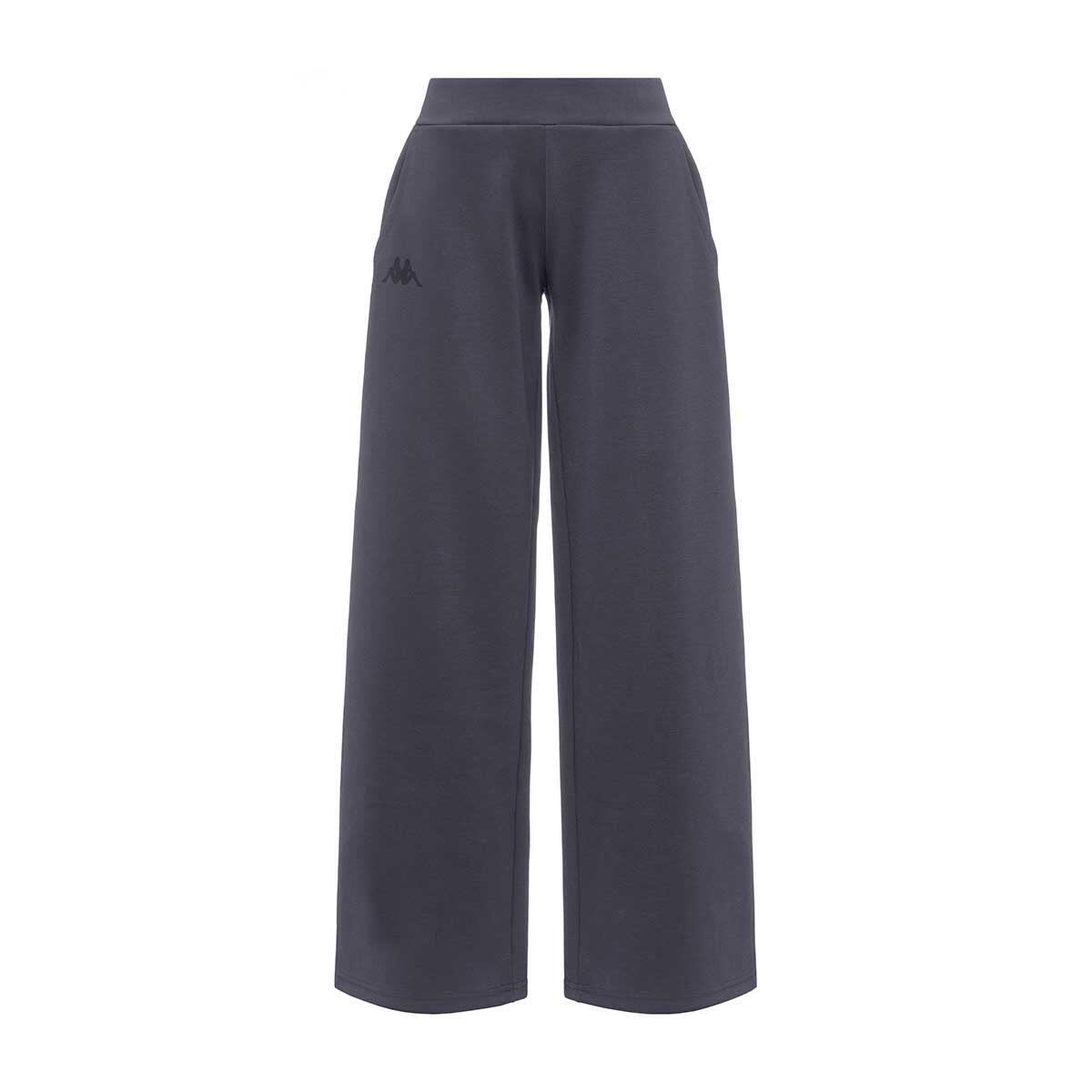 Pantaloni tuta da donna in poliestere grigio da palestra 2/7