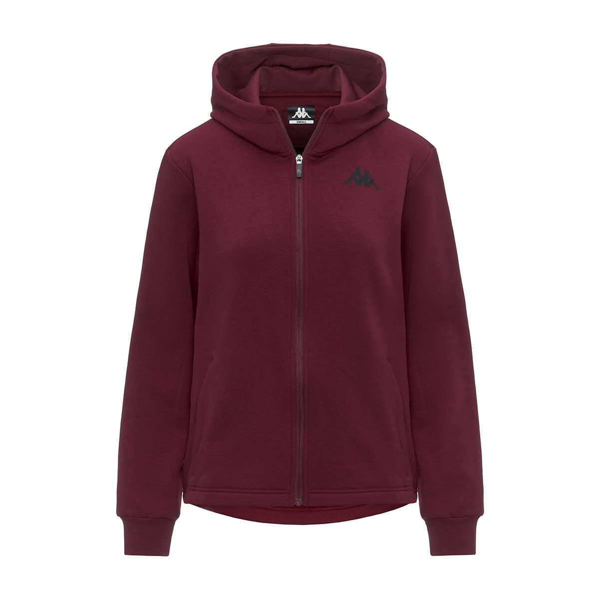 Veste à capuche manches longues femme Grittin rouge 2/7