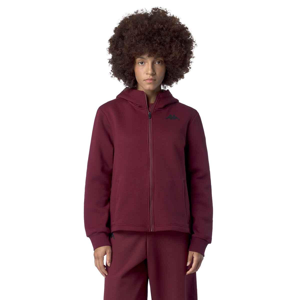 Veste à capuche manches longues femme Grittin rouge 5/7