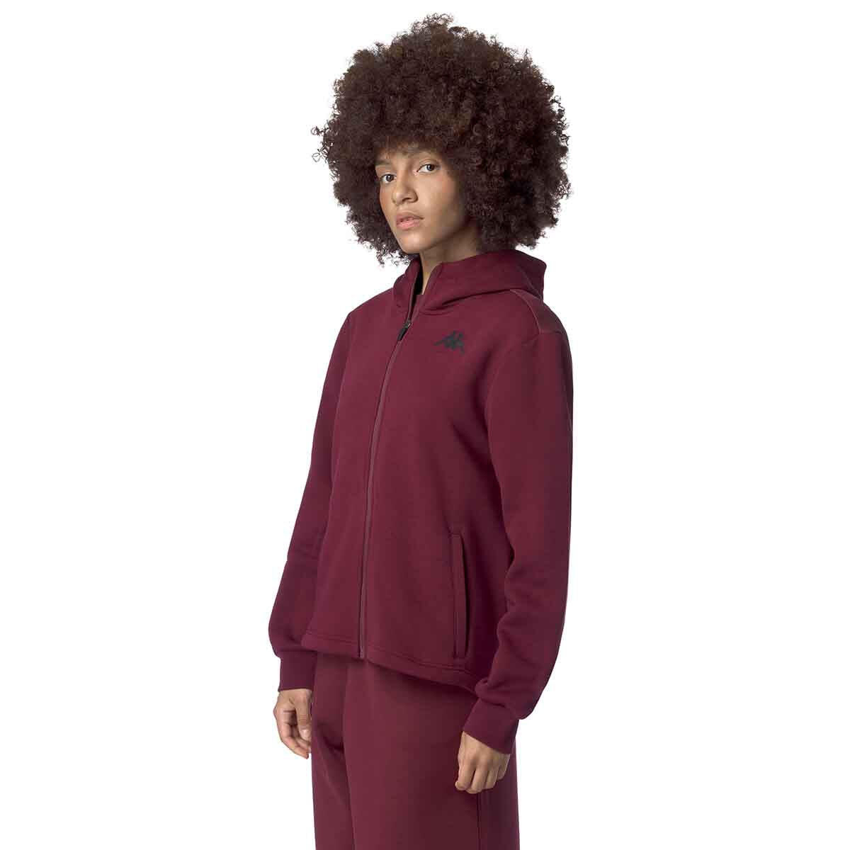 Veste à capuche manches longues femme Grittin rouge 6/7
