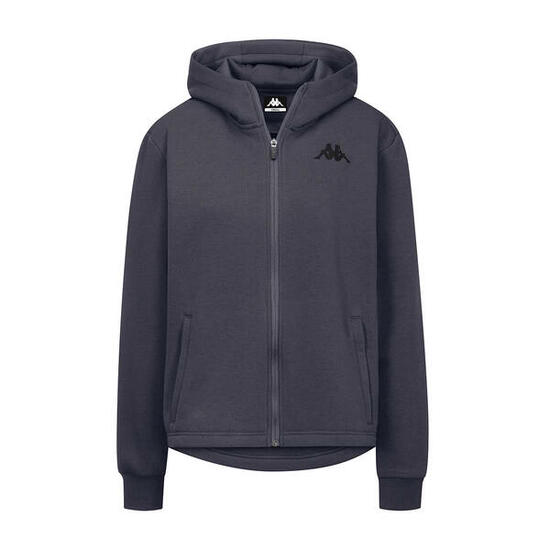 Veste à capuche manches longues femme Grittin gris