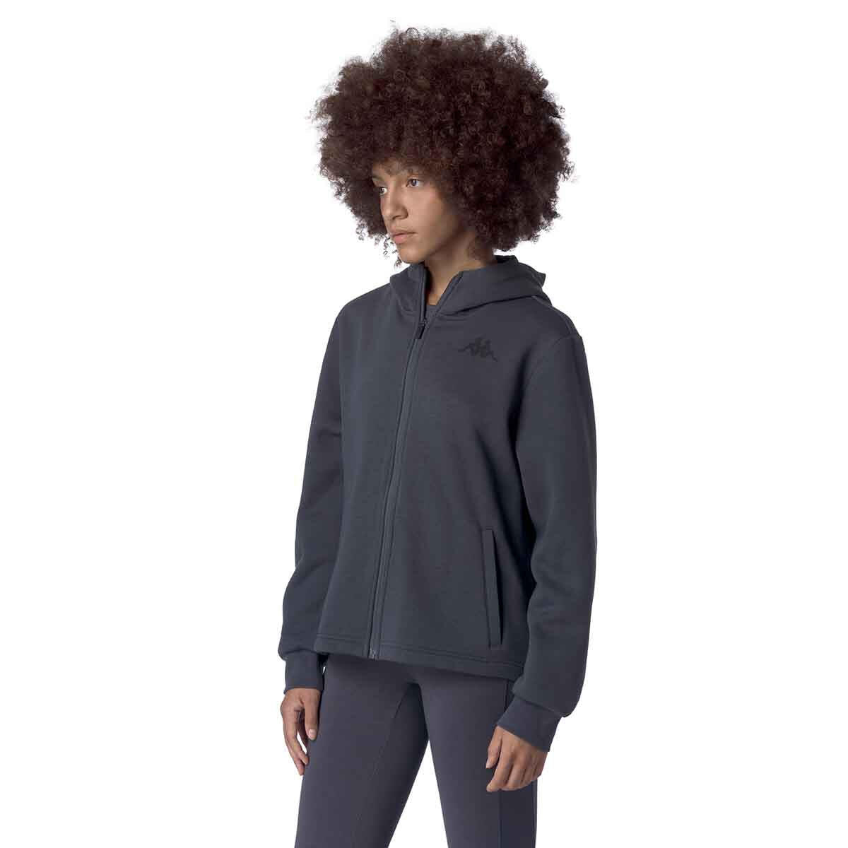 Veste à capuche manches longues femme Grittin gris 5/7