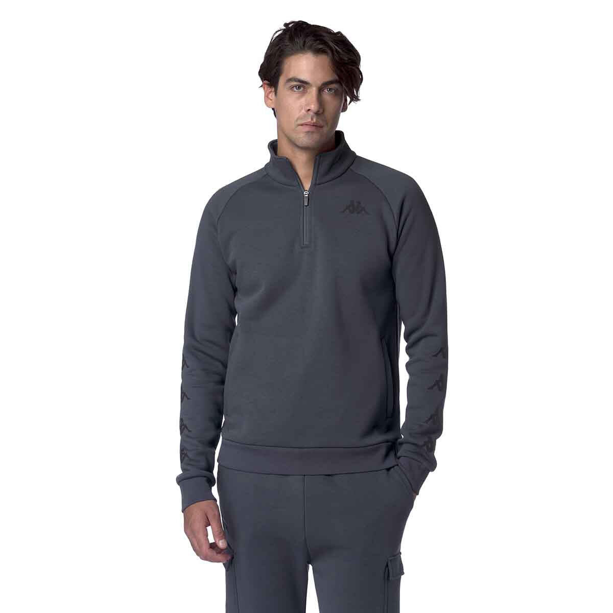 Kappa - Sweatshirt Manches Longues Homme Gaspacio Gris - Sweat-shirt - Gris - Decathlon