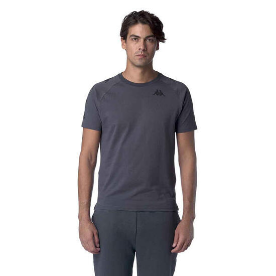 T shirt maglietta da uomo in cotone grigio da palestra