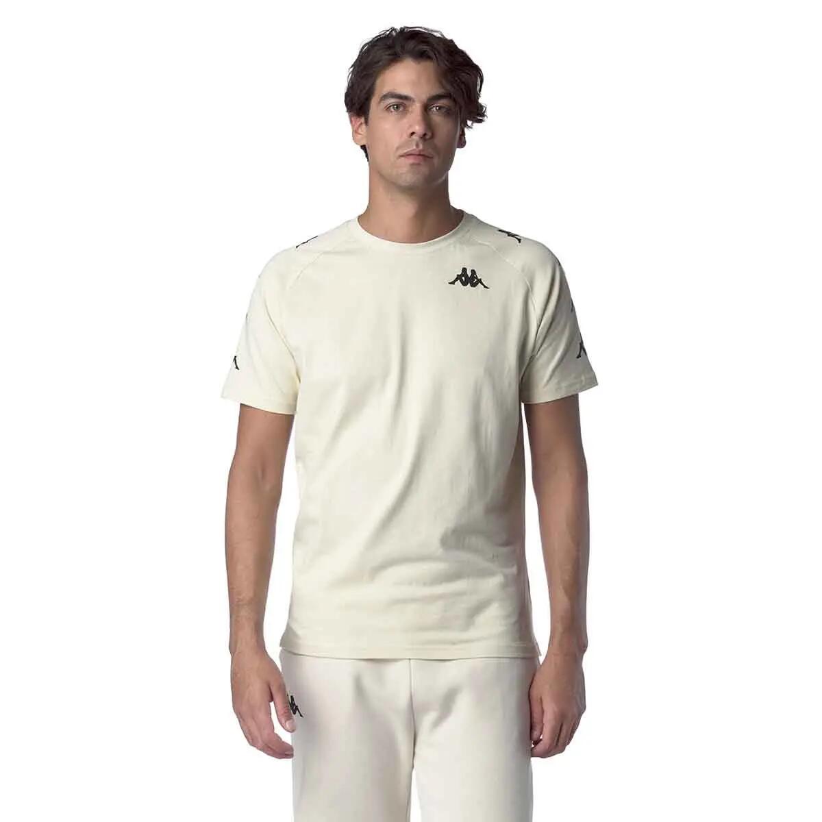 T shirt maglietta da uomo in cotone bianco da palestra 3/7