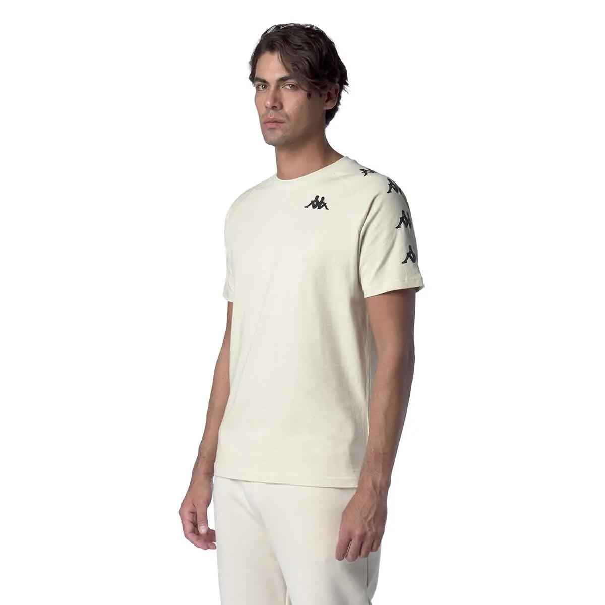 T shirt maglietta da uomo in cotone bianco da palestra 5/7