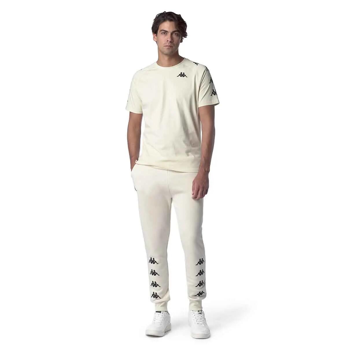 T shirt maglietta da uomo in cotone bianco da palestra 4/7