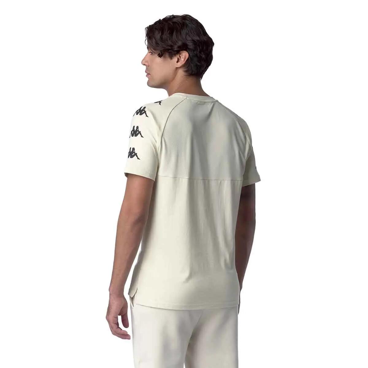 T shirt maglietta da uomo in cotone bianco da palestra 6/7