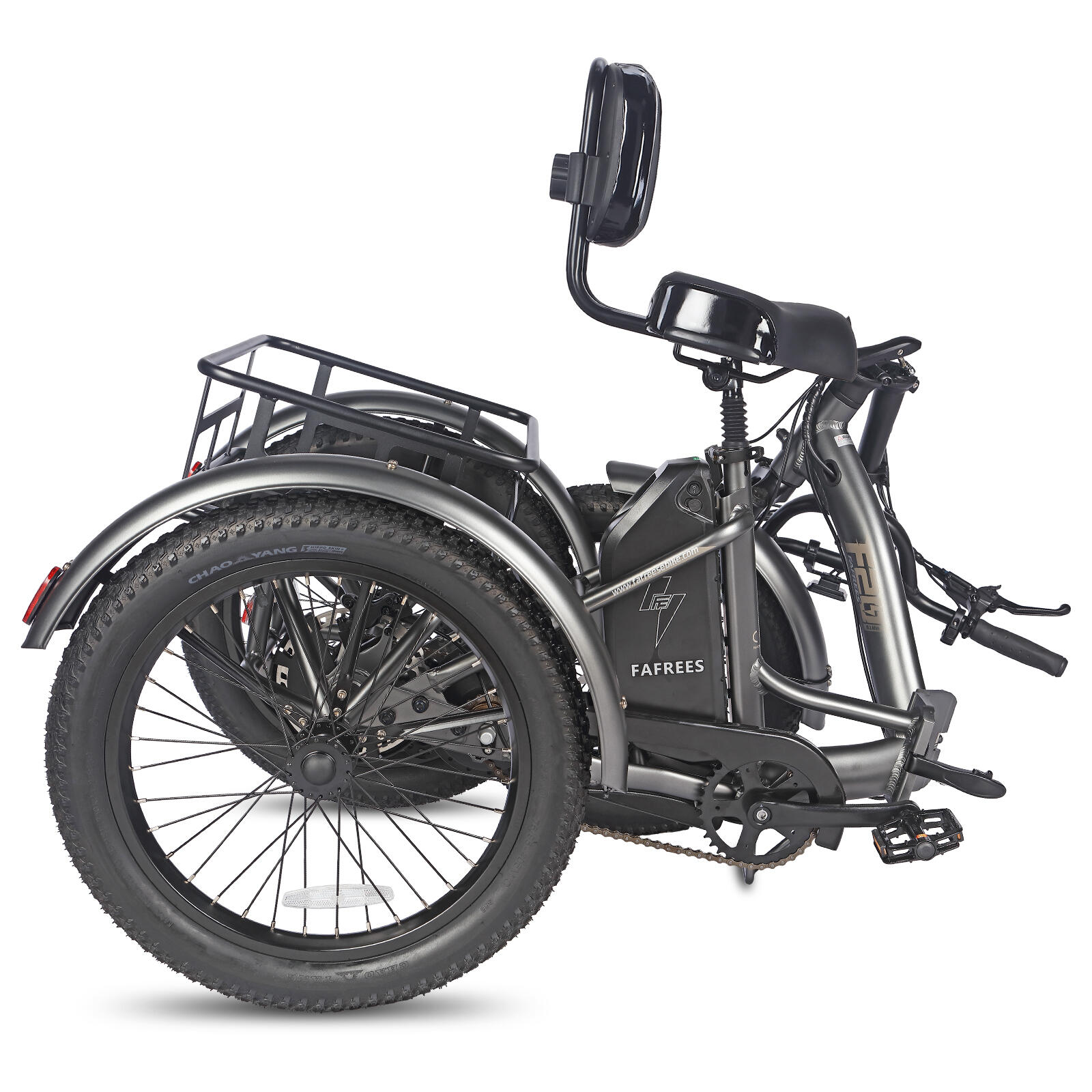 Triciclo eléctrico plegable Fafrees F20 MATE, batería de 48 V y 23,45 Ah 3/7