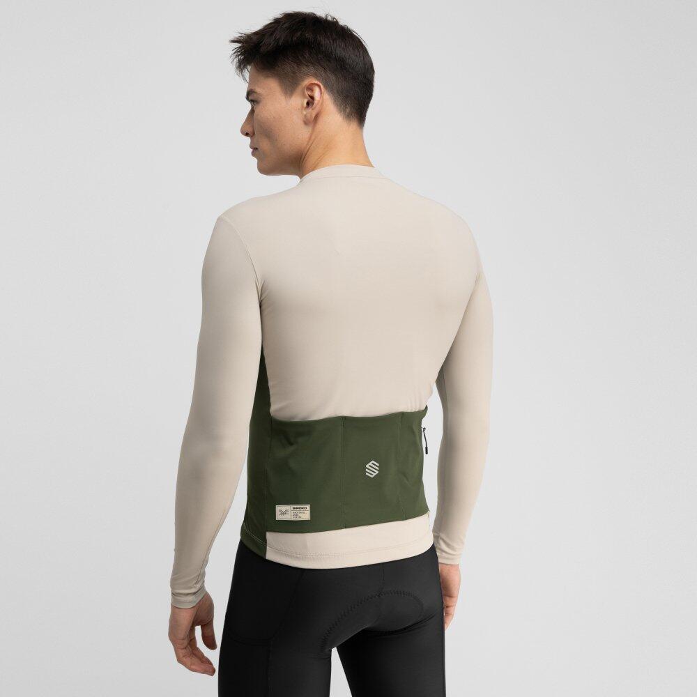 Herren Radsport langärmeliges gravel-radtrikot GM3 Dempster Beige 6/7
