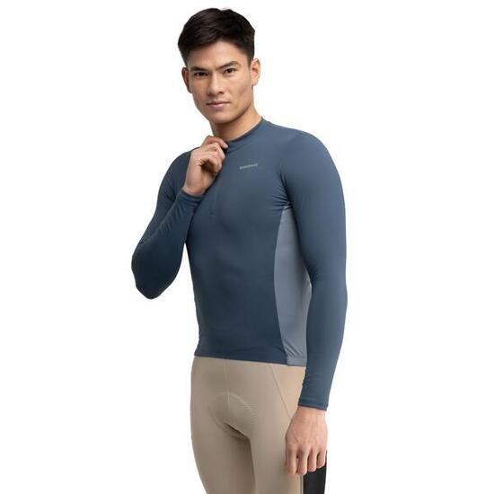 Maglia da ciclismo gravel a maniche lunghe da uomo GM3 Karakórum Blu