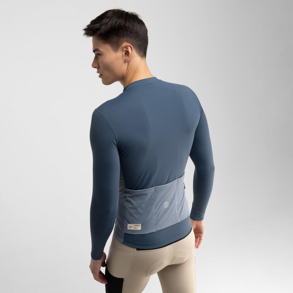 Herren Radsport langärmeliges gravel-radtrikot GM3 Karakórum Blau 6/6