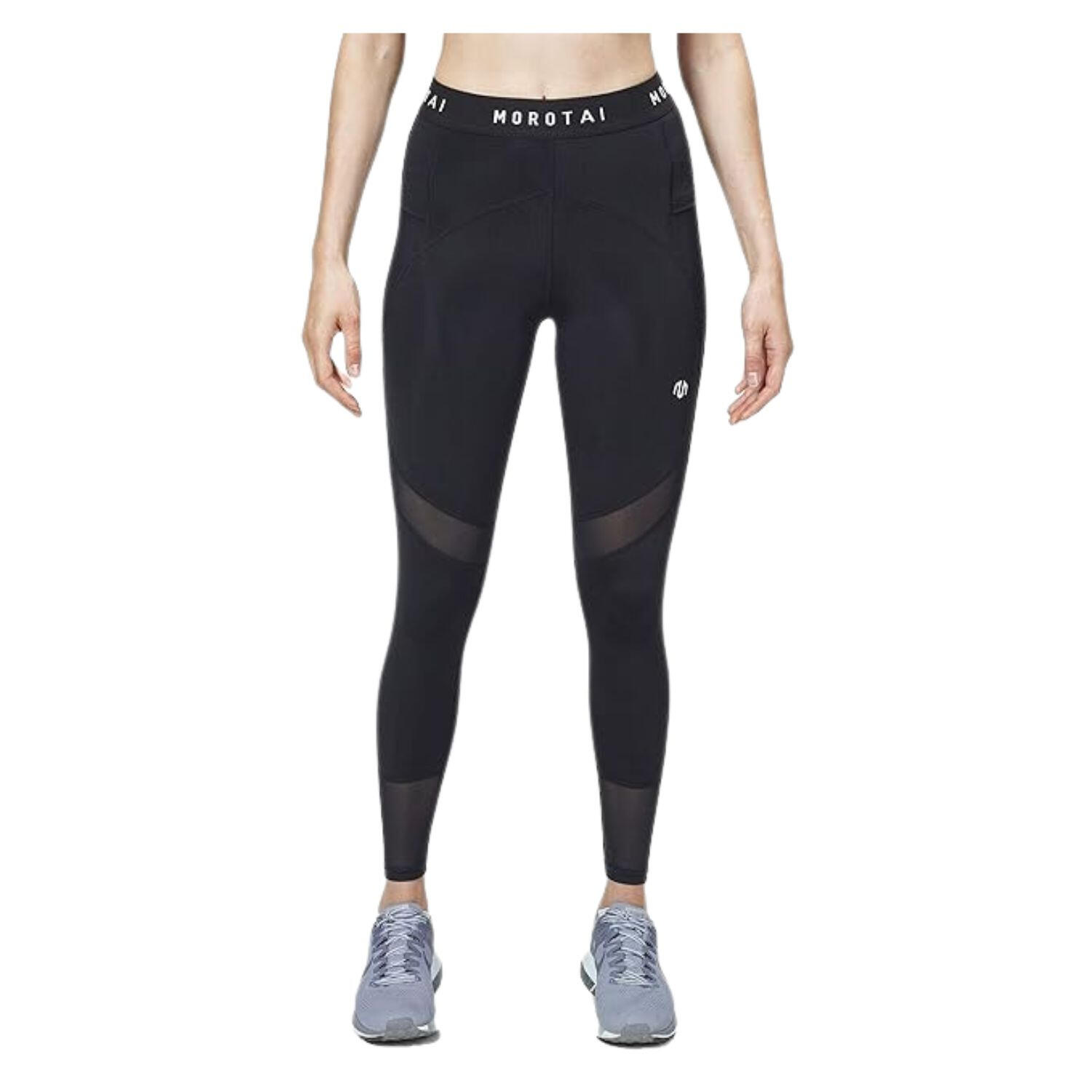 Morotai - Leggings D'Entraînement Pour Femmes Morotai Mesh Performance - Collant - Noir - Decathlon