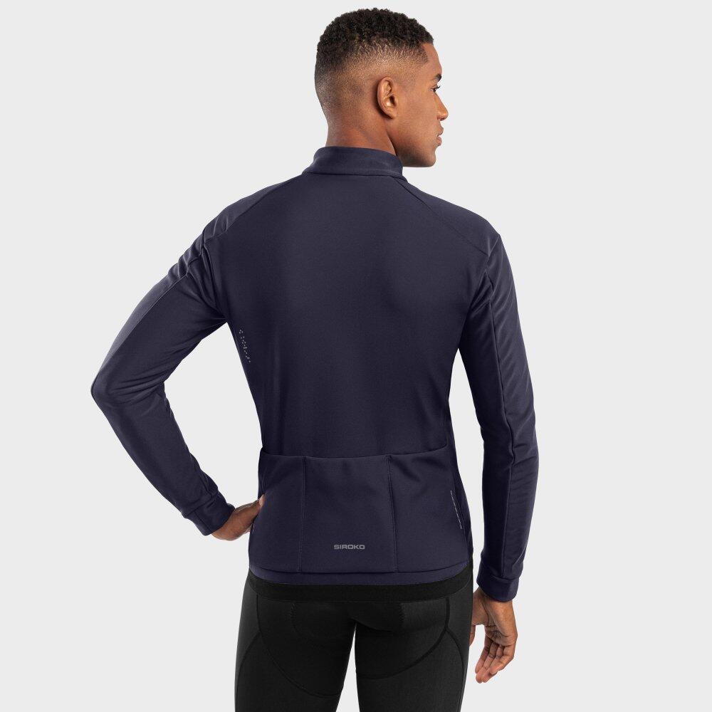 Veste vélo softshell homme Cyclisme J1 Elba Bleu Marine 6/7