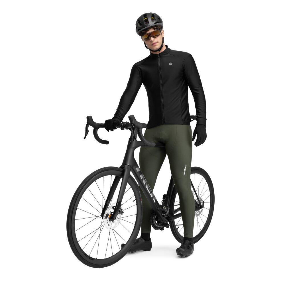 Giacca da ciclismo softshell da uomo J1 Furkapass Nero 3/8