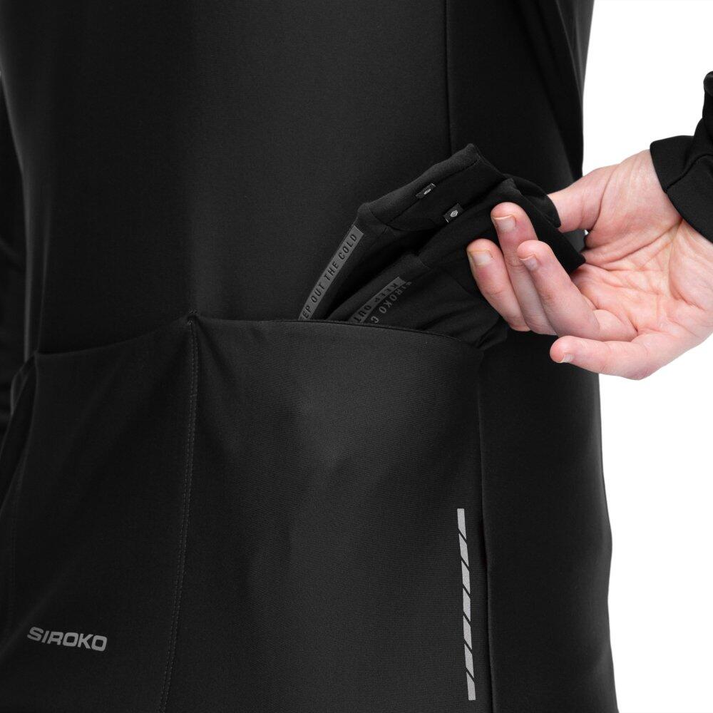 Giacca da ciclismo softshell da uomo J1 Furkapass Nero 5/8