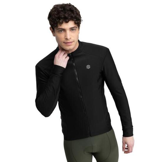 Men Cycling 's softshell jacket J1 Furkapass Black