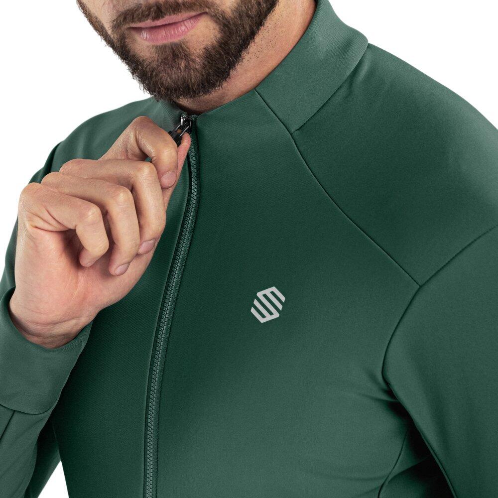 Casaco softshell de ciclismo para homem J1 Ordino Verde Tropa 4/7