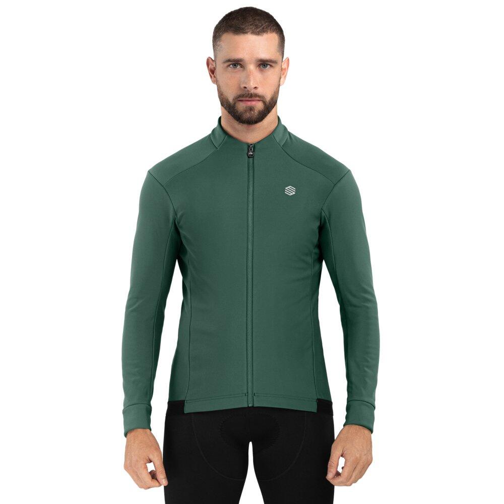 Siroko - Veste Vélo Softshell Homme Cyclisme J1 Ordino Vert Armée - Veste - Vert - 36 Xs - Decathlon
