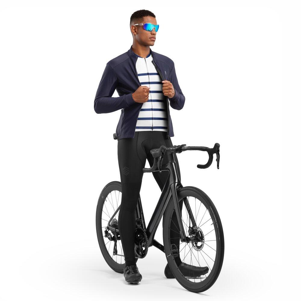 Chaqueta softshell ciclismo hombre J1 Elba Azul Navy 3/7