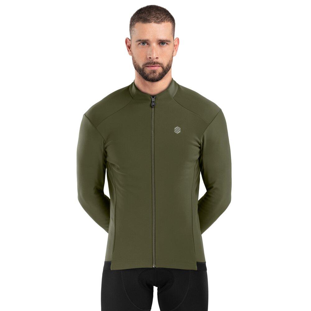 Men Cycling 's softshell jacket J1 Khangai Khaki