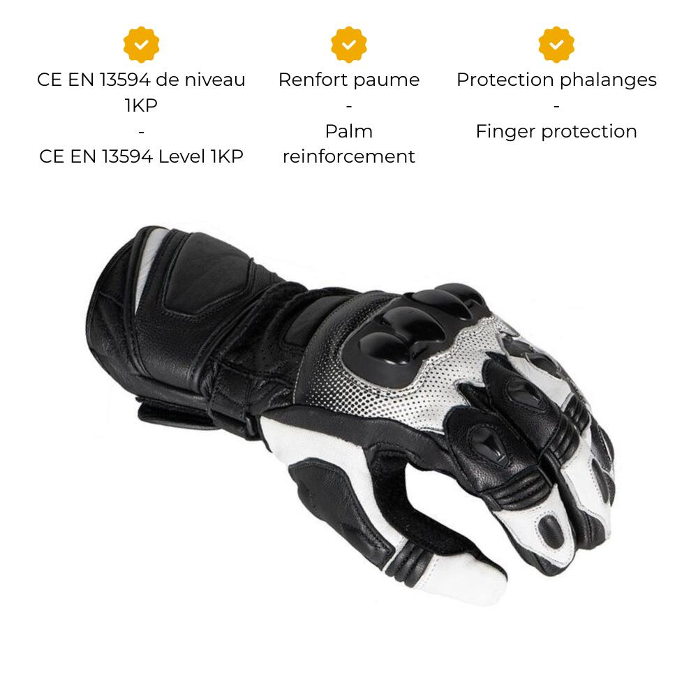 Gants Moto Homologués CE TENORIO MOTOBLOUZ 3/7