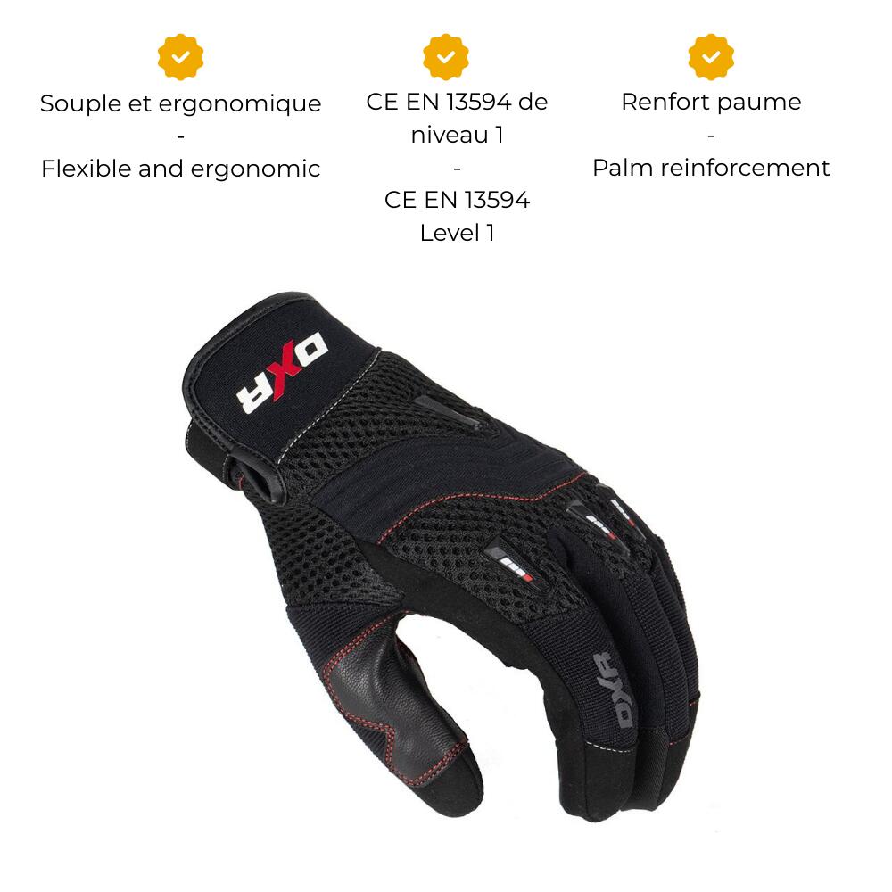 Gants Moto Homologués CE BRAPP EVO MOTOBLOUZ 3/7