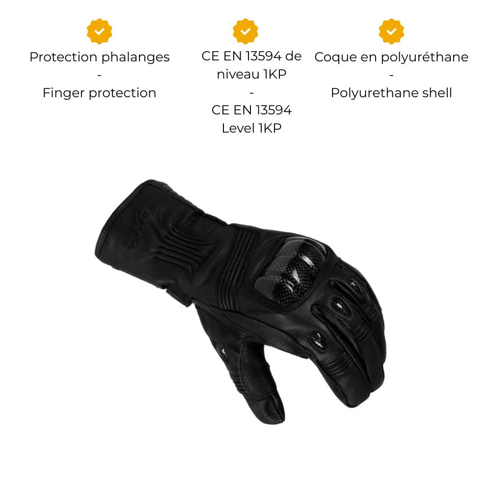 Gants Moto Homologués CE CARBON V2 MOTOBLOUZ 3/7