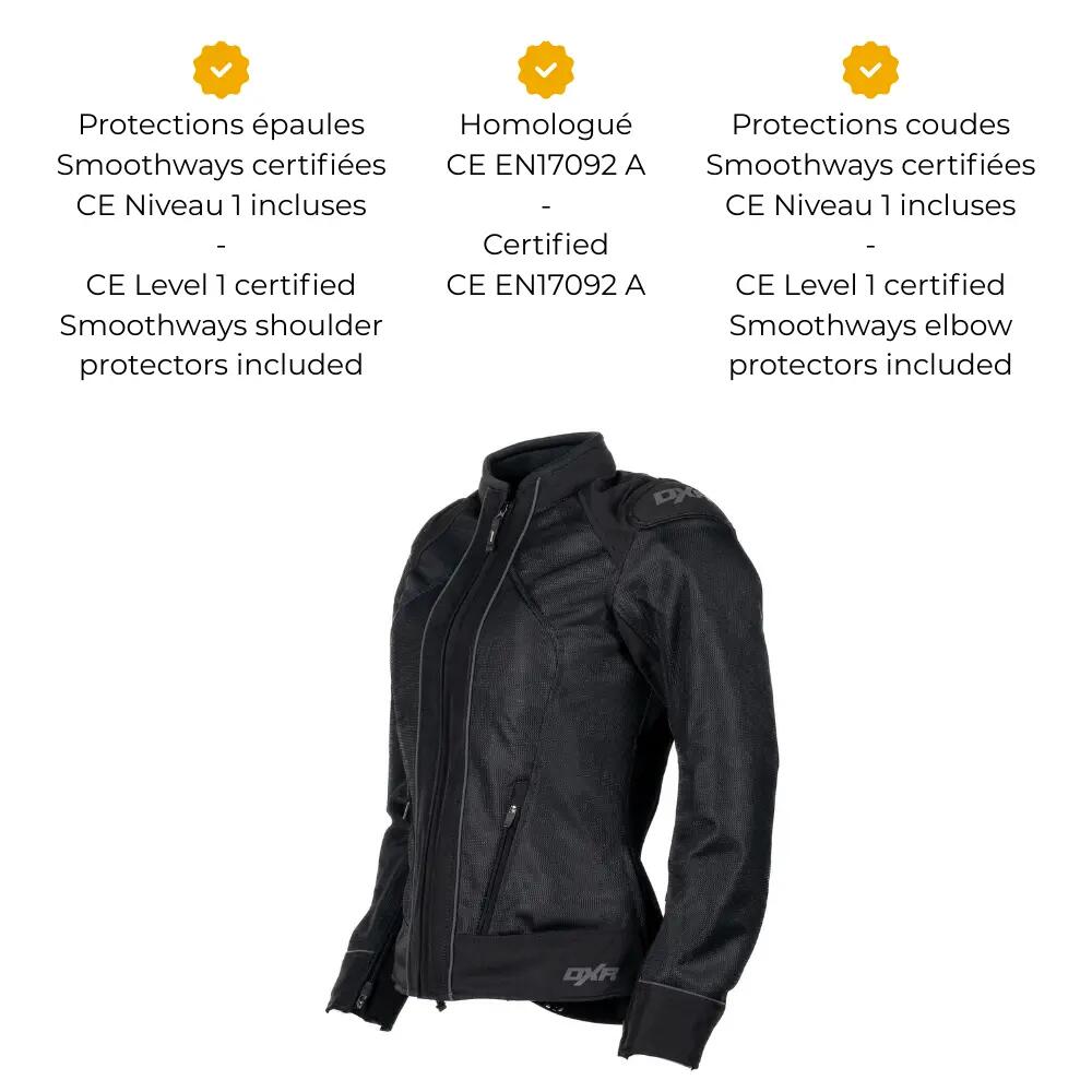 Blouson moto femme certifié | STREAM AIR EVO DX-DRY LADY 5/7