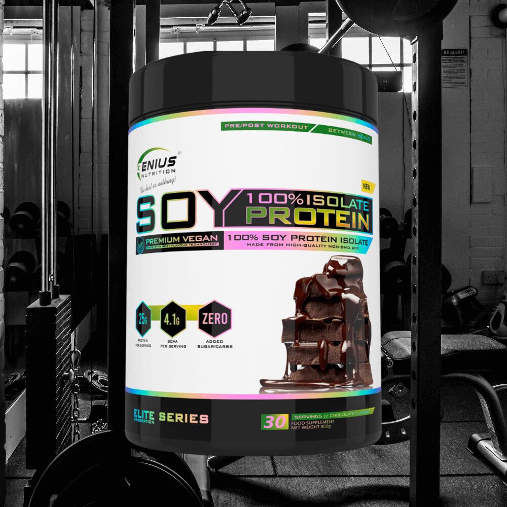 Genius Nutrition 100% Soy Protein Isolate (900g) Chocolate - Protéines 2/3