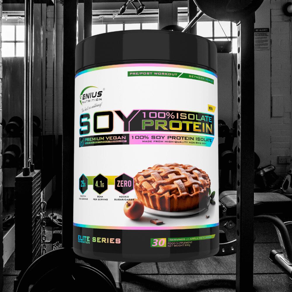 Genius Nutrition 100% Soy Protein Isolate (900g) Apple Pie - Eiwitten 2/3