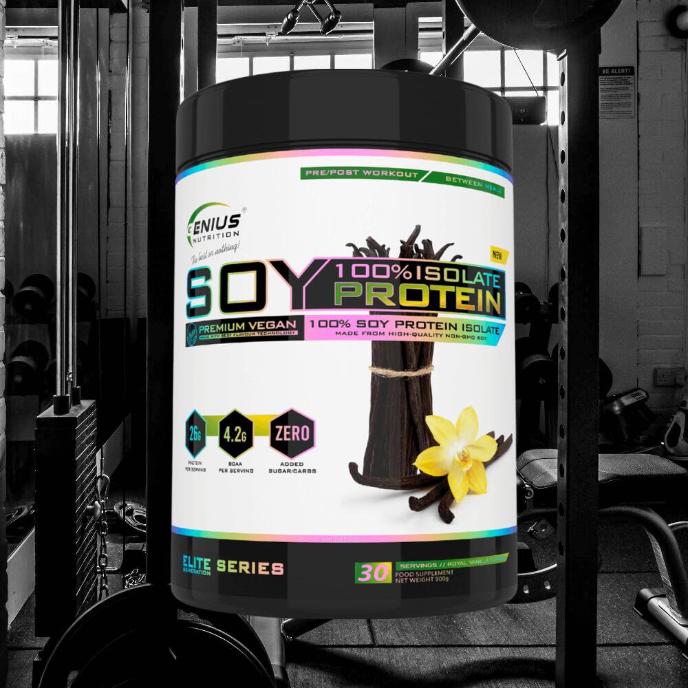 Genius Nutrition 100% Soy Protein Isolate (900g) Vanilla - Eiwitten 2/3