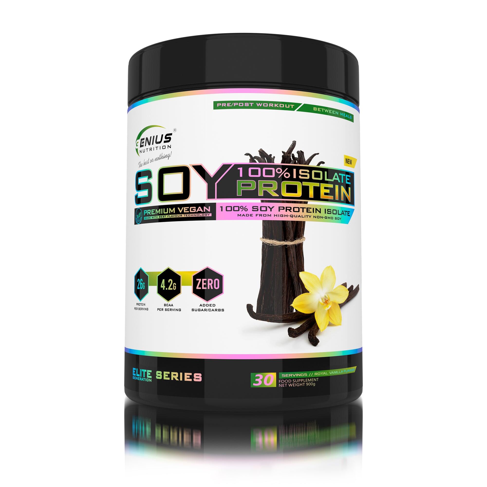 Genius Nutrition - Genius Nutrition 100% Soy Protein Isolate (900g) Vanilla - Protéines - Protéines Végétales - 900 G - Decathlon