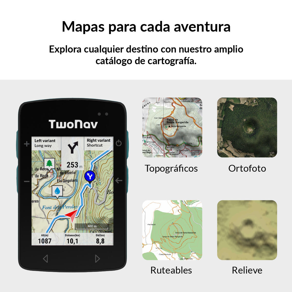 GPS Roc (32 GB) + Mapa España IGN Topo 1:25000 TwoNav 3/7