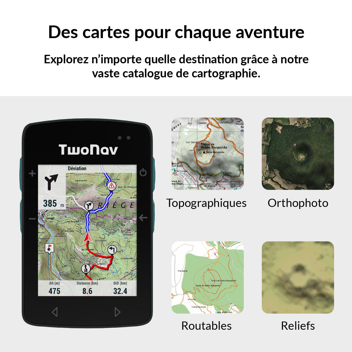 GPS Roc (32 GB) + Kaart Frankrijk IGN Top25 TwoNav 3/7