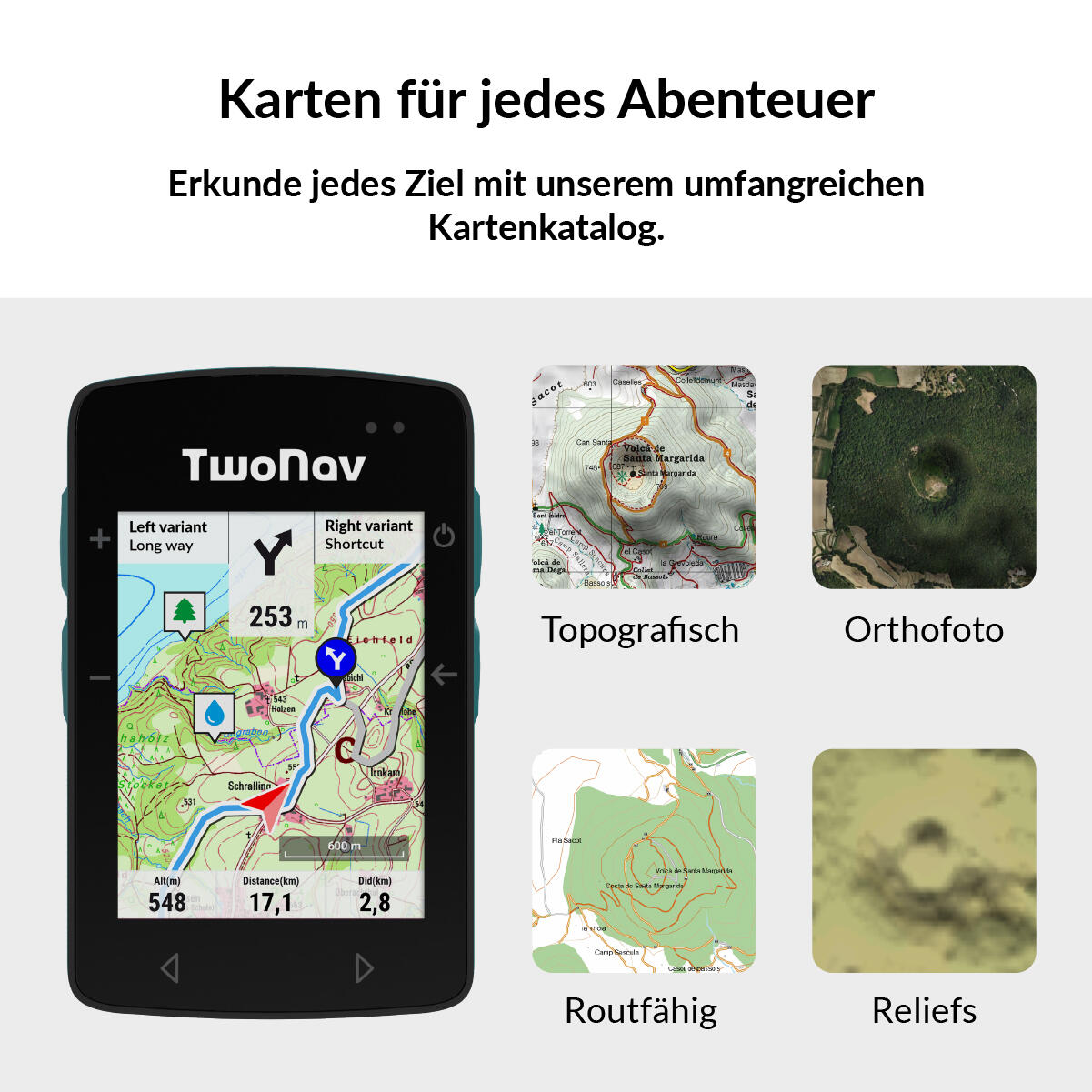 GPS Roc (32 GB) + Karte Deutschland BKG Topo 1:25000 TwoNav 3/7