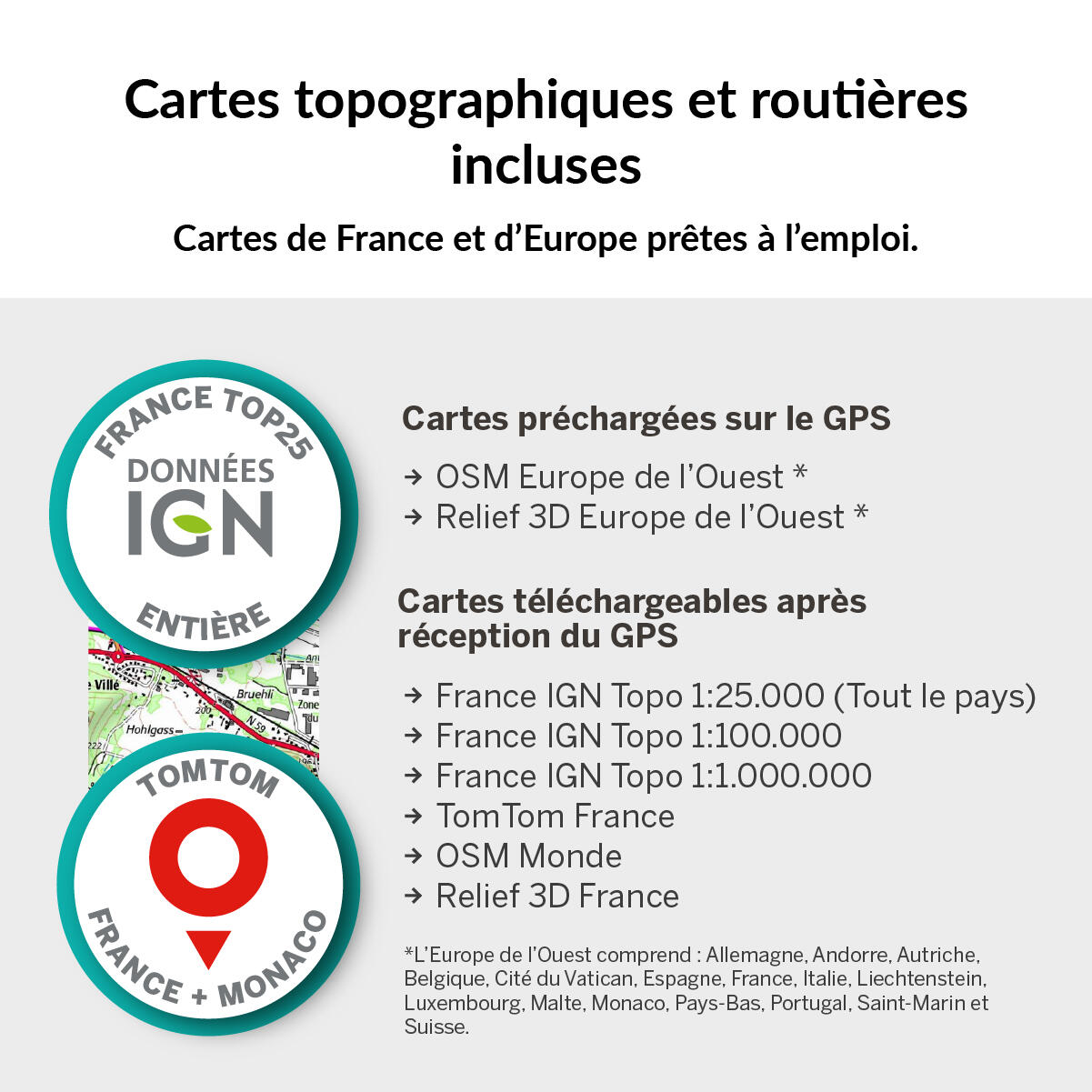 GPS Roc (32 GB) + Kaart Frankrijk IGN Top25 TwoNav 2/7