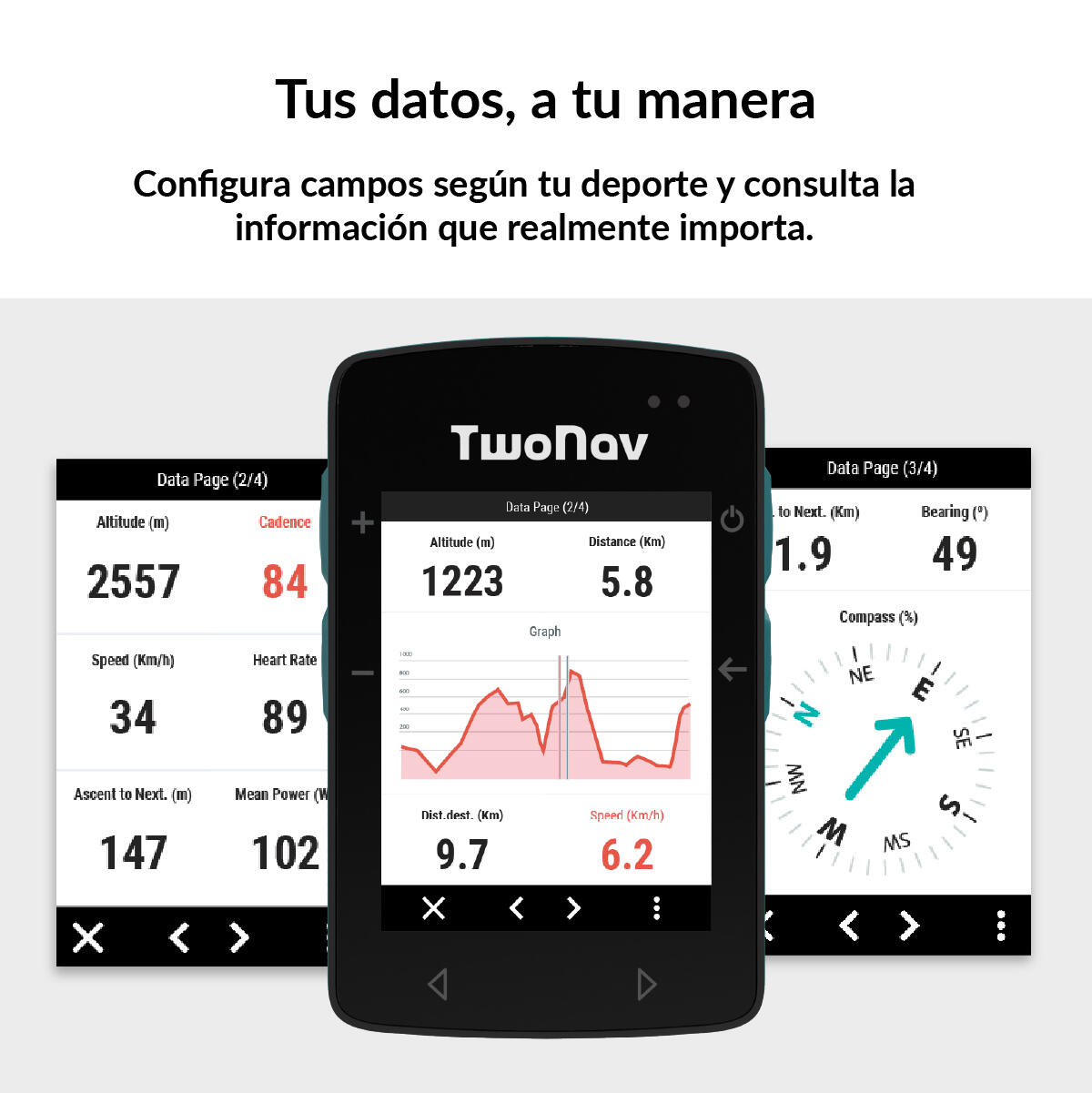 GPS Roc (32 GB) + Mapa España IGN Topo 1:25000 TwoNav 6/7