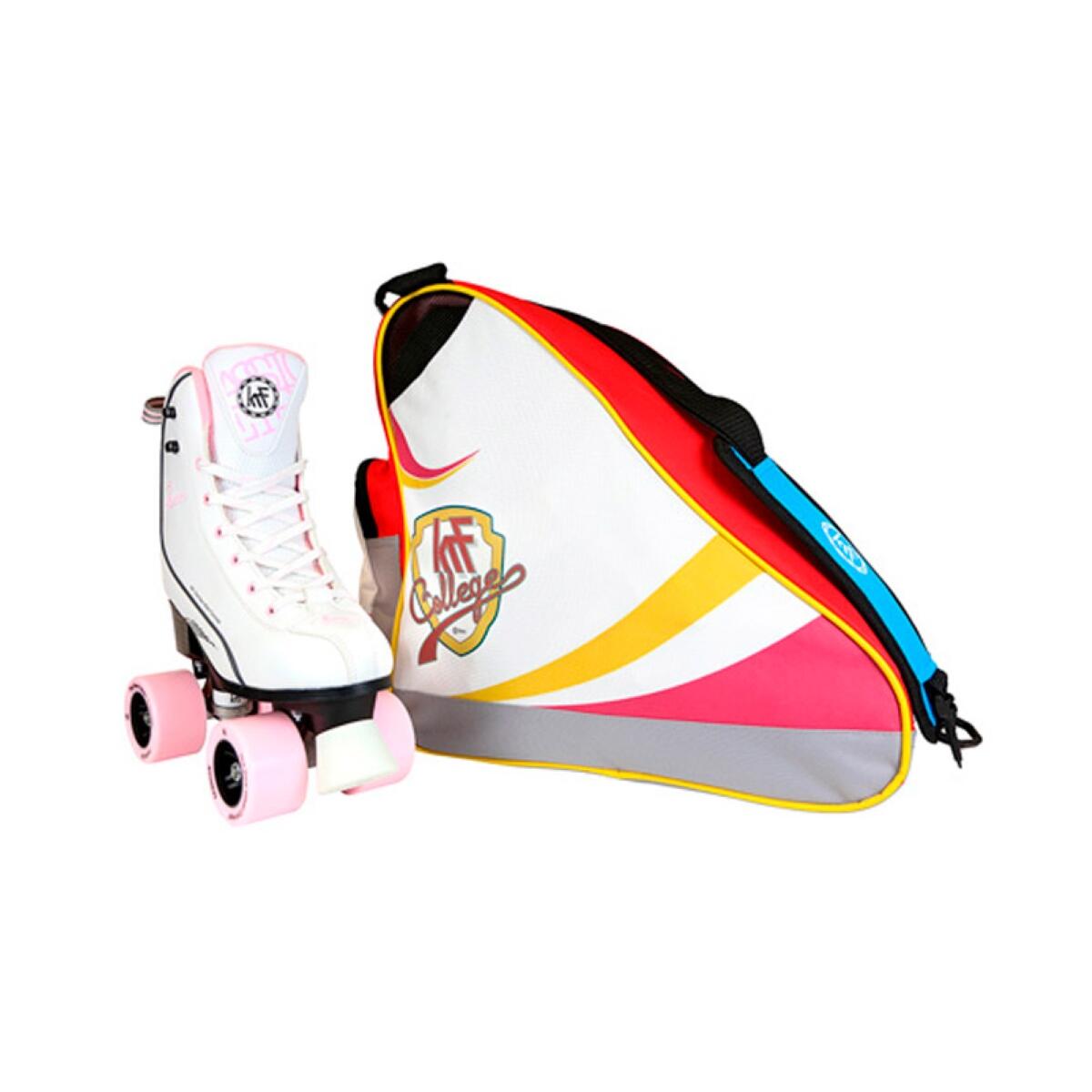BOLSA PATINES COLLEGE BEIGE 3/5
