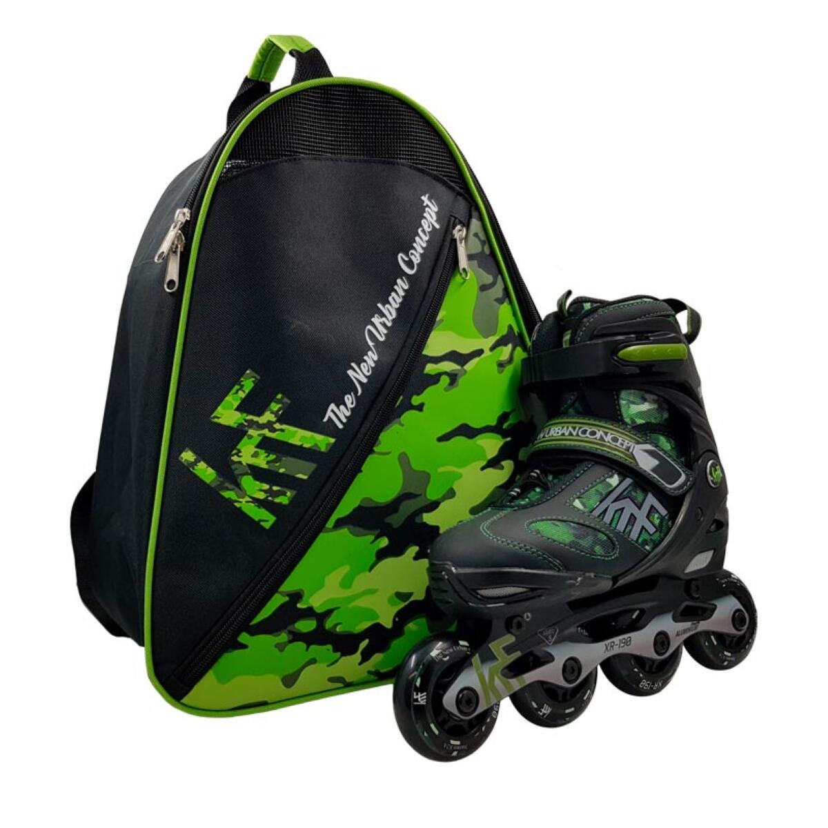 BOLSA MOCHILA PATINES CAMUFLAJE GREEN 3/5