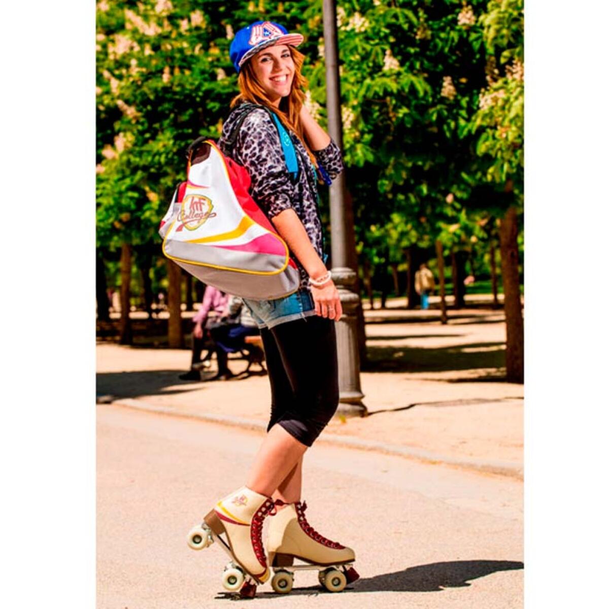 BOLSA PATINES COLLEGE BEIGE 5/5